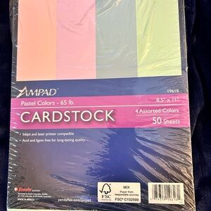 Pastel Cardstock 30+ Pieces for Scrapbooking or Crafts